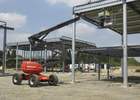 Nacelle télescopique Manitou 18 mètres vue en élévation