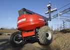 Nacelle télescopique Manitou 20 mètre vue sur chantier