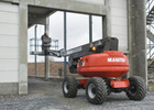 Nacelle télescopique Manitou 20 mètres vue repliée